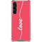 Love Banner Galaxy S24 FE Clear Case