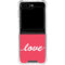 Love Banner Galaxy Z Flip6 Clear Case