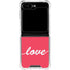 Love Banner Galaxy Z Flip6 Clear Case