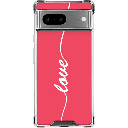 Love Banner Google Pixel 8a Clear Case