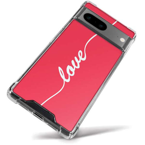 Love Banner Google Pixel 8a Clear Case