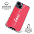 Love Banner iPhone 15 Clear Case