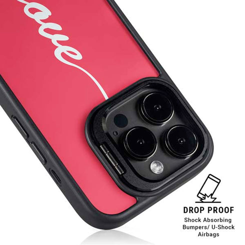 Love Banner iPhone 15 Pro Max Kickstand Case