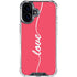 Love Banner iPhone 16 Plus Clear Case