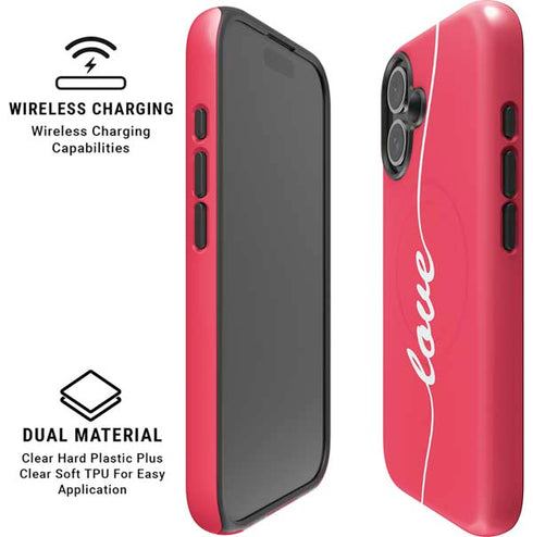 Love Banner iPhone 16 Plus Magsafe Impact Case