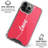 Love Banner iPhone 16 Pro Max Clear Case