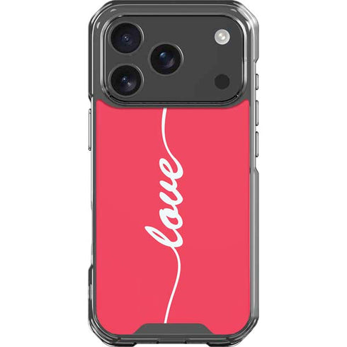 Love Banner iPhone 18 Pro Clear Case
