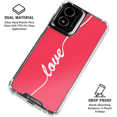 Love Banner Moto G Power 5G (2024) Clear Case