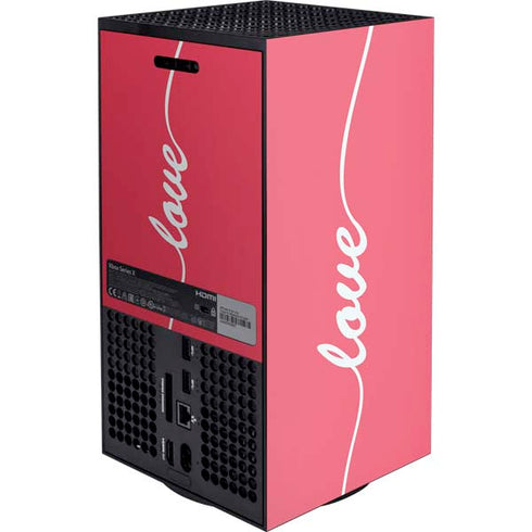 Love Banner XBox Series X Digital Edition Console Skin