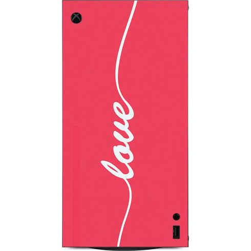 Love Banner XBox Series X Digital Edition Console Skin