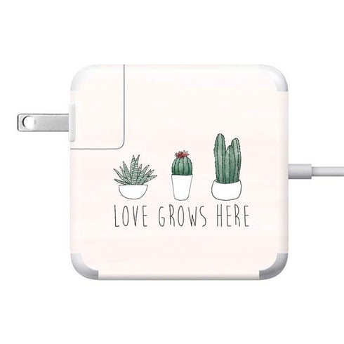 Love Grows Here 85W Power Adapter (15 and 17 inch MacBook Pro Charger) Skin