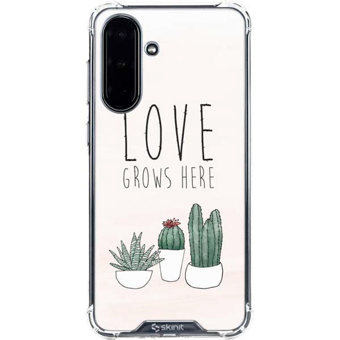 Love Grows Here Galaxy A36 5G Clear Case