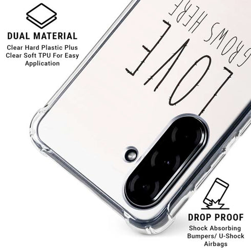 Love Grows Here Galaxy A36 5G Clear Case