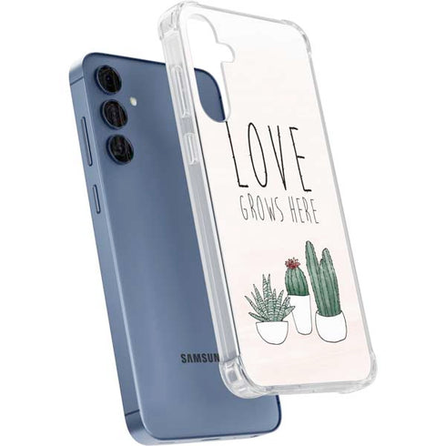 Love Grows Here Galaxy A55 5G Clear Case