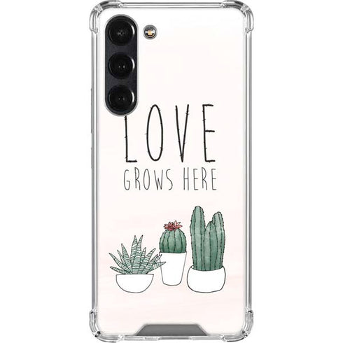 Love Grows Here Galaxy S24 FE Clear Case