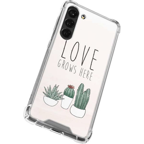 Love Grows Here Galaxy S24 FE Clear Case