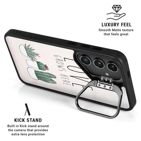 Love Grows Here Galaxy S25 Kickstand Case