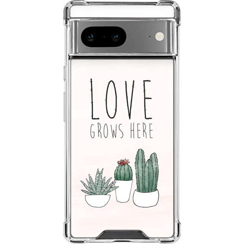 Love Grows Here Google Pixel 8a Clear Case