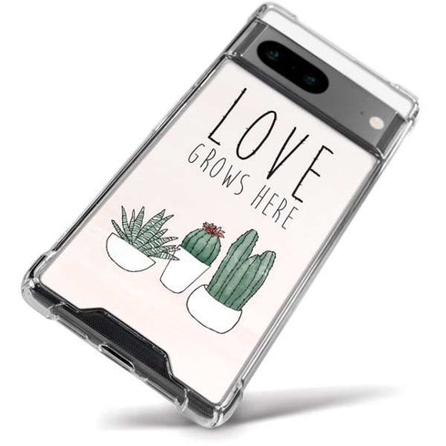 Love Grows Here Google Pixel 8a Clear Case