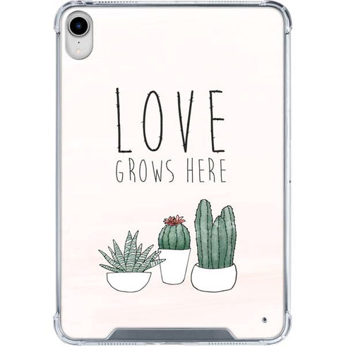 Love Grows Here iPad 11th Gen (2025) Clear Case