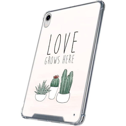 Love Grows Here iPad 11th Gen (2025) Clear Case