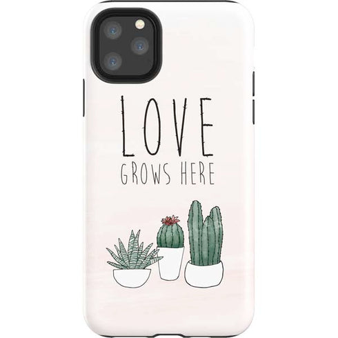 Love Grows Here iPhone Cases