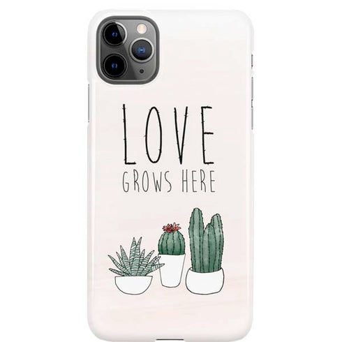 Love Grows Here iPhone Cases