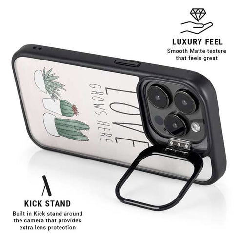 Love Grows Here iPhone 13 Pro Kickstand Case