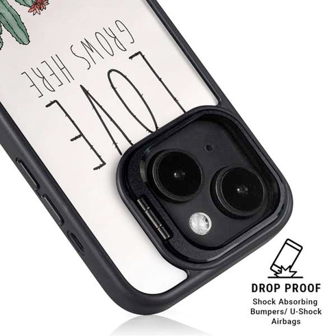 Love Grows Here iPhone 15 Kickstand Case