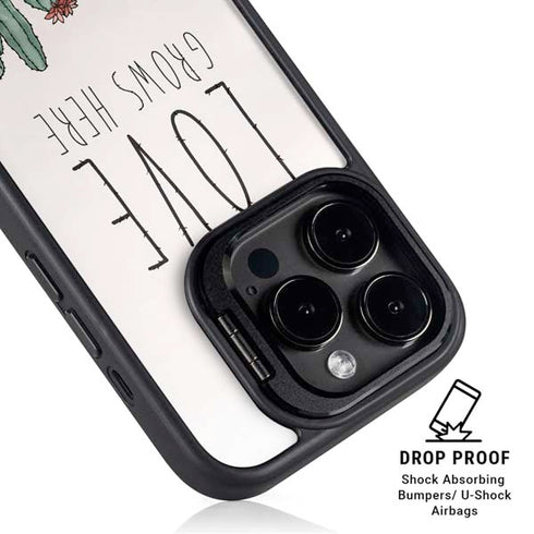 Love Grows Here iPhone 15 Pro Kickstand Case