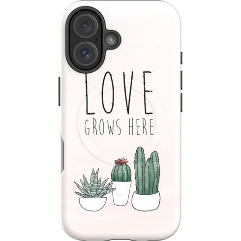 Love Grows Here iPhone 16 Magsafe Impact Case