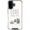 Love Grows Here iPhone 16 Plus Clear Case