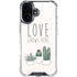 Love Grows Here iPhone 16 Plus Clear Case