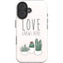 Love Grows Here iPhone 16 Plus Impact Case
