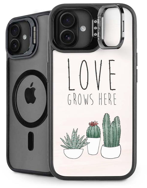 Love Grows Here iPhone 16 Plus Kickstand Case