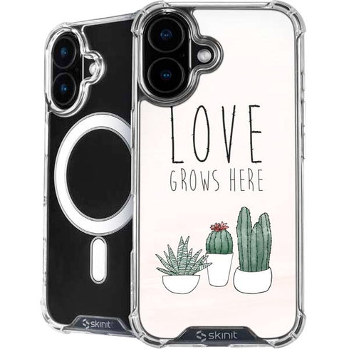Love Grows Here iPhone 16 Plus MagSafe Case