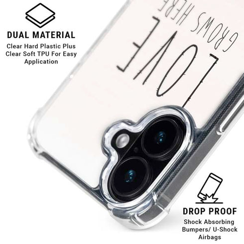Love Grows Here iPhone 16 Plus MagSafe Case