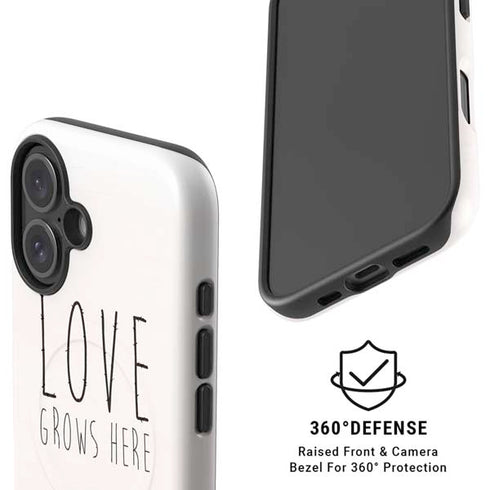 Love Grows Here iPhone 16 Plus Magsafe Impact Case