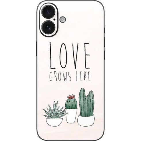 Love Grows Here iPhone 16 Plus Skin