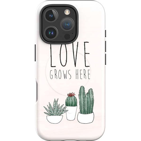 Love Grows Here iPhone 16 Pro Magsafe Impact Case