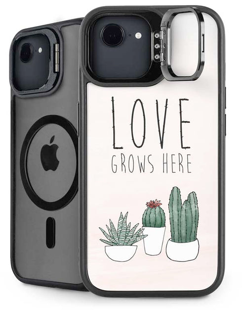 Love Grows Here iPhone 16e Kickstand Case