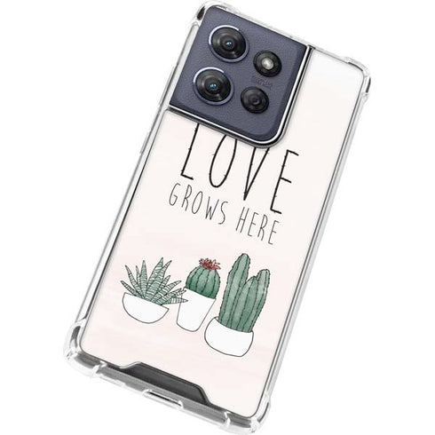 Love Grows Here Moto G 5G (2025) Clear Case