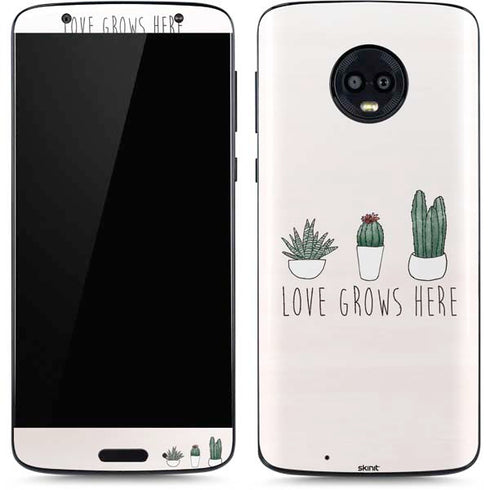 Love Grows Here Moto G6 Skin