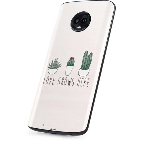 Love Grows Here Moto G6 Skin