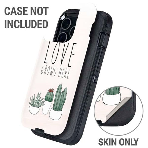 Love Grows Here Otterbox Defender iPhone Skin