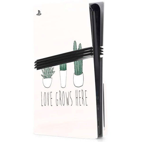 Love Grows Here PS5 Pro Disk Console Skin