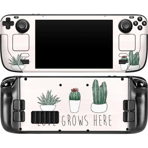 Love Grows Here Steam Deck Handheld Gaming Computer OLED Skin