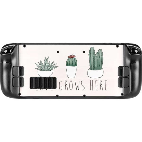 Love Grows Here Steam Deck Handheld Gaming Computer Skin