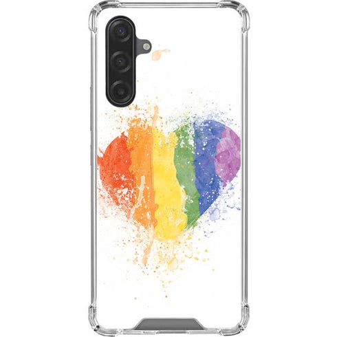 Love Is Love Heart Galaxy A17 Clear Case