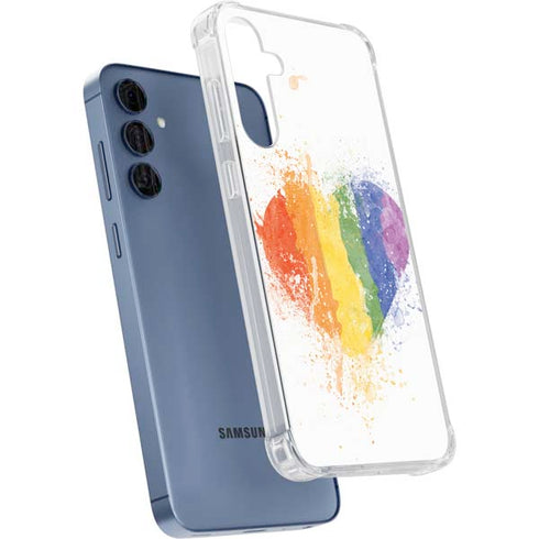 Love Is Love Heart Galaxy A55 5G Clear Case